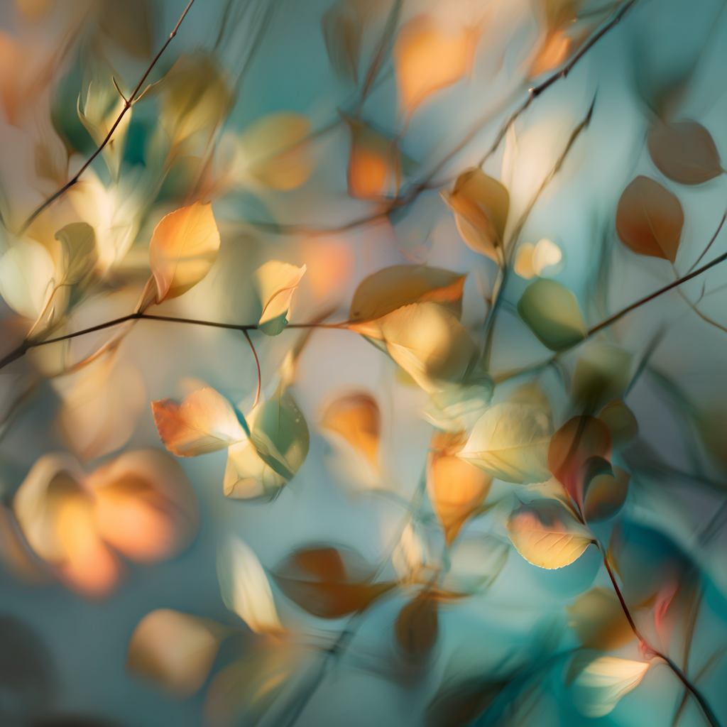 Abstraktní zobrazení imunity dítěte v podzimním prostředí s ochrannou energií.